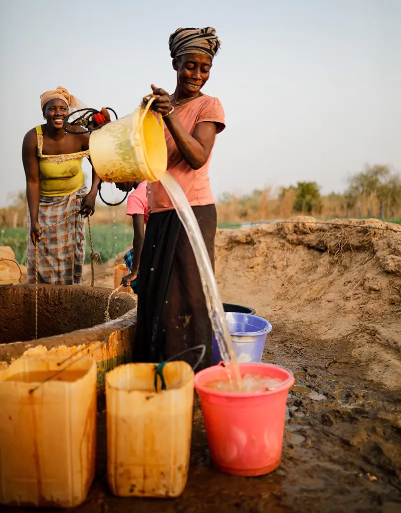Pozo de agua Gambia